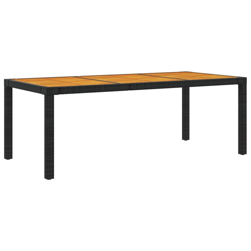 Vidaxl Juego De Comedor De Jardín 7 Piezas Ratán Sintético Negro_3