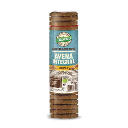 Galletas Copos de Avena Integral y Canela Biocop 250 g