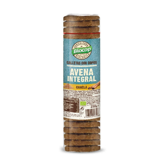 Biscoitos de aveia integral e canela Biocop 250 g