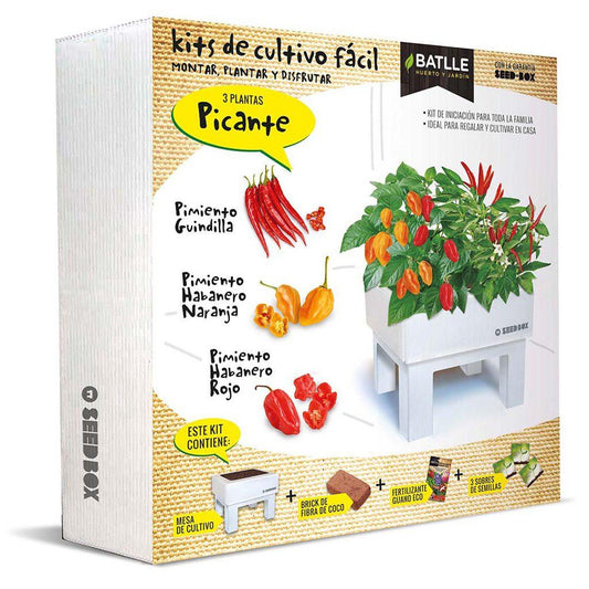 Kit de autocultivo Batlle Spicy Seed Box