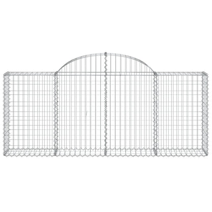 Cestas De Gaviones 8 Uds Forma De Arco Hierro 200x30x80/100 Cm_3
