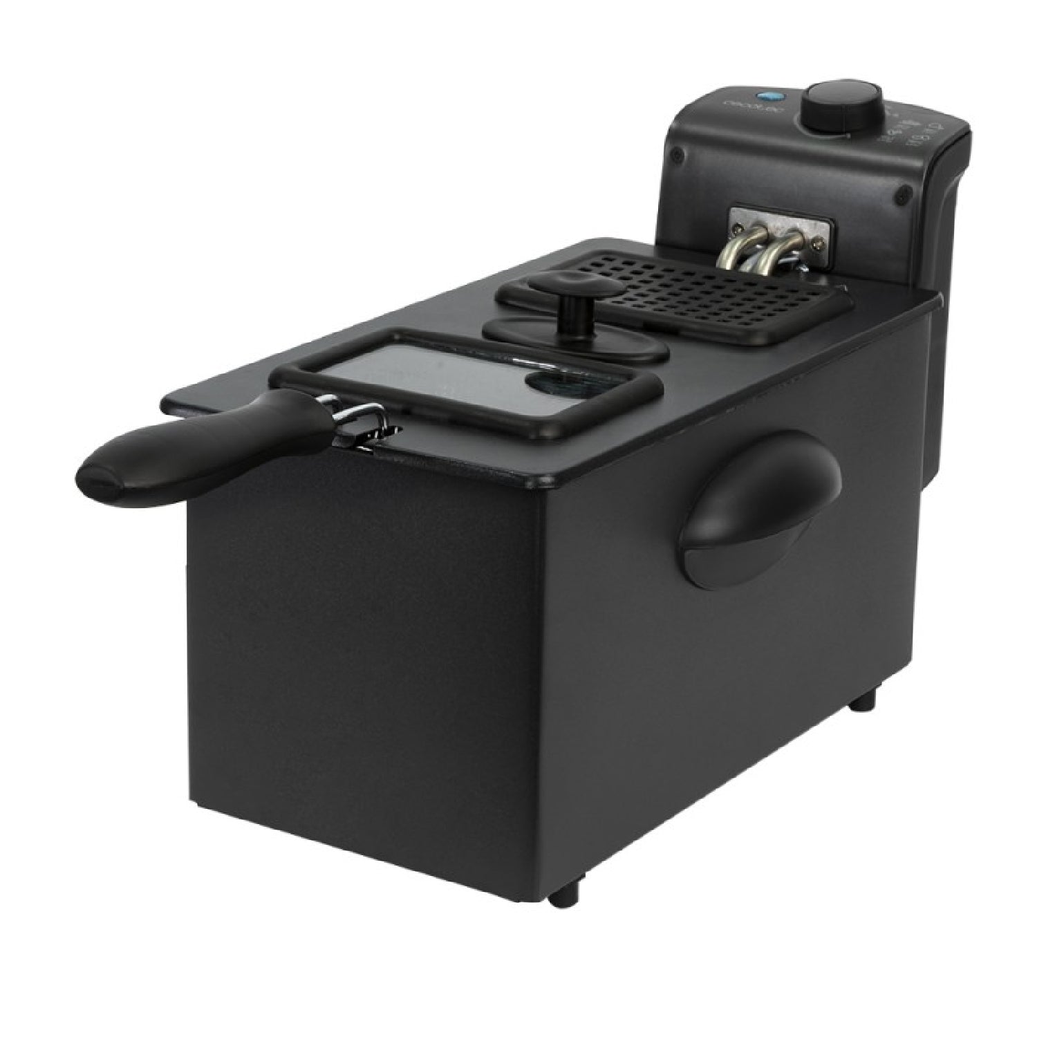 Freidora Eléctrica Cleanfry 3000 Black. 2180 W, 3 Litros, Acero Inoxidable, Filtro Oilclean Que Mantiene El Aceite Limpio, Tapa Con Ventana De Visió_0