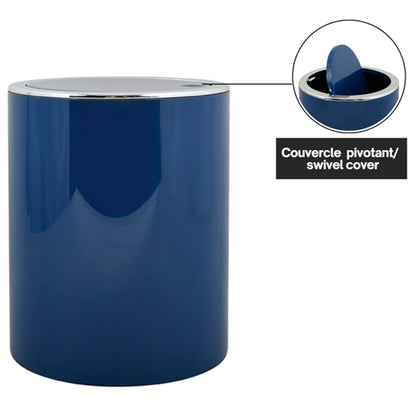 Cubo De Basura Msv as Kamaka 6 Litros De Plastico En Color Azul Electrico Ø18,5 X 26 Cm