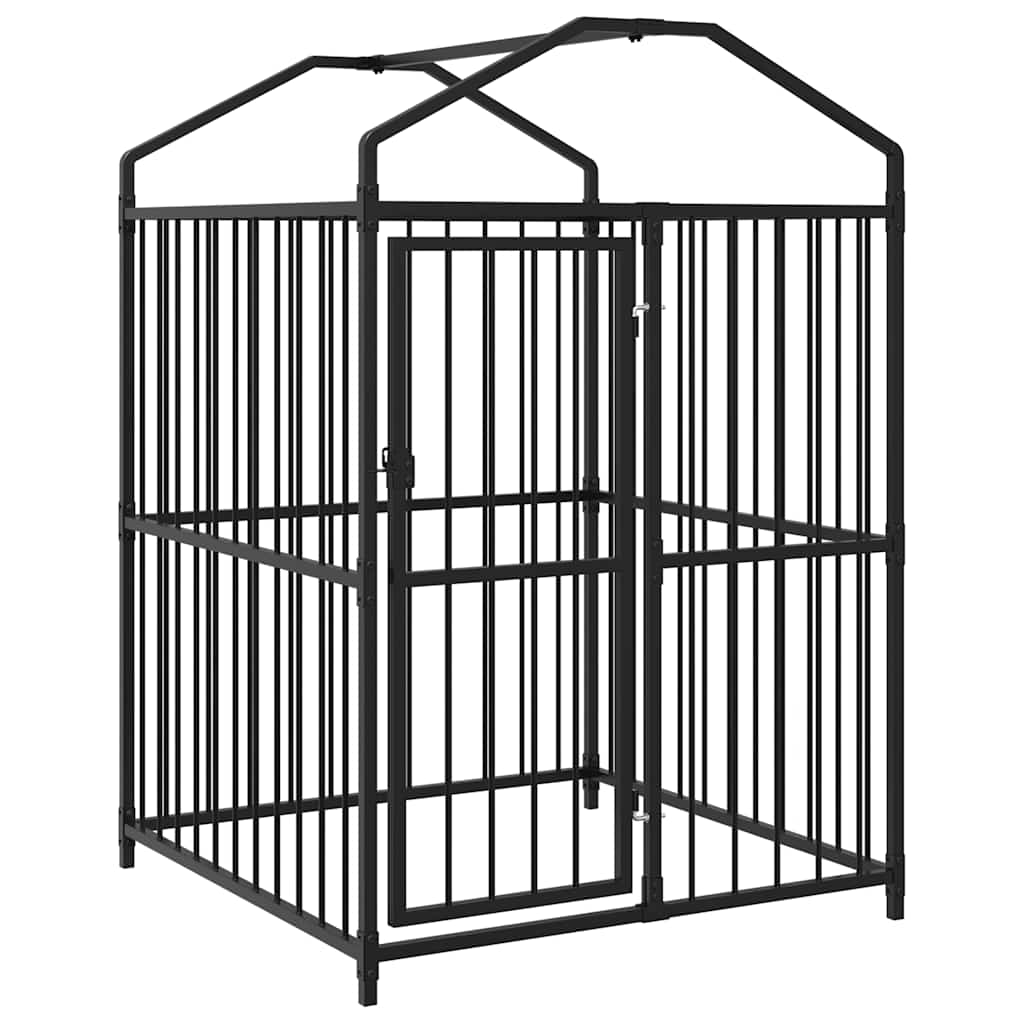 Perrera De Exterior Con Techo 120x120x150 Cm_2