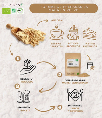 Maca Gelatinizada En Polvo Ecológica | Calidad | Frisafran 2 Kg_3