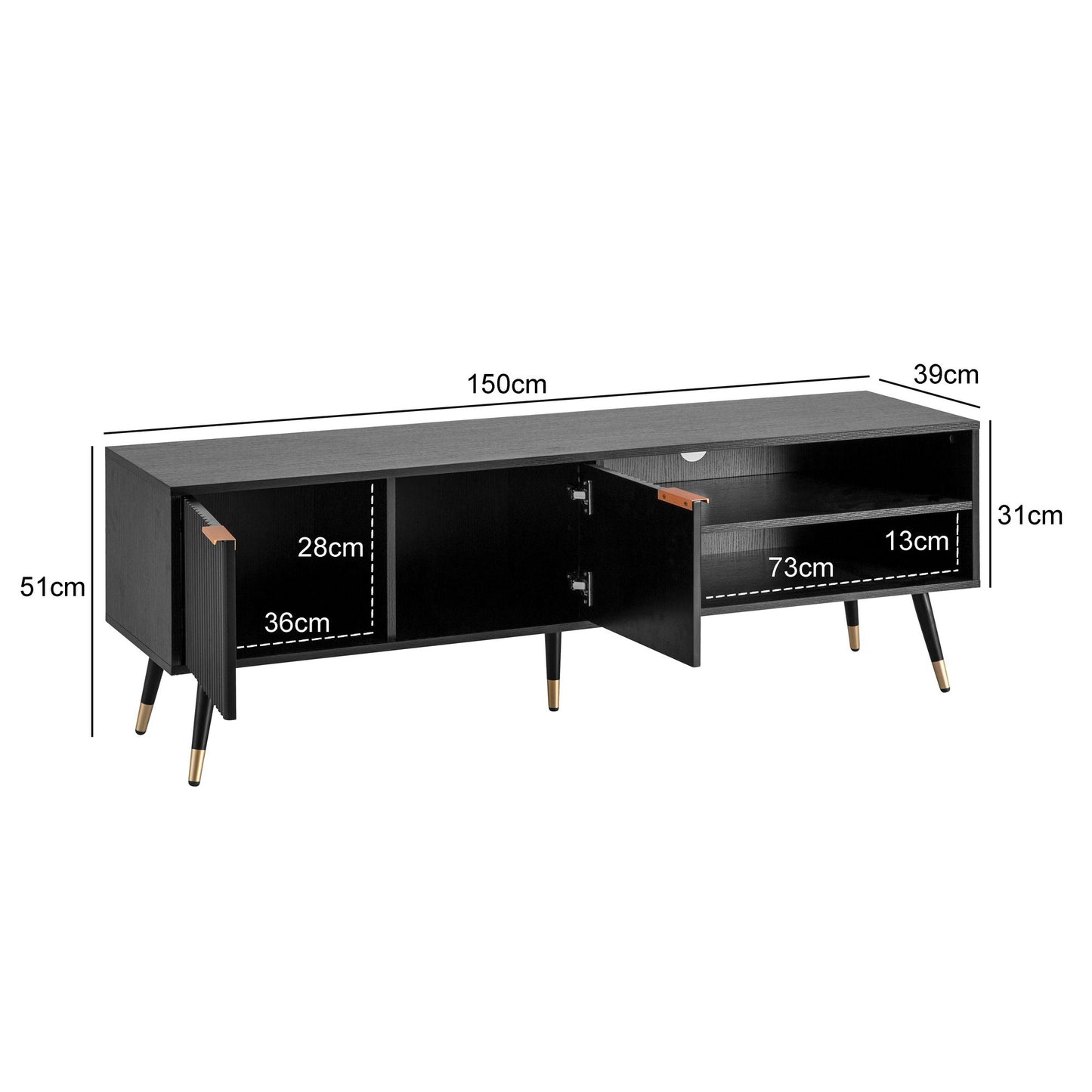 Mueble De Tv Amplio Y Práctico Modelo Wl6.880_3