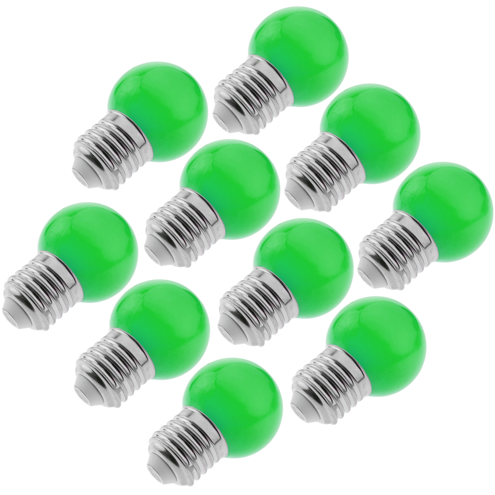Bombilla Led G45 E27 230vac 0,5w Luz Verde 10 Pack_0