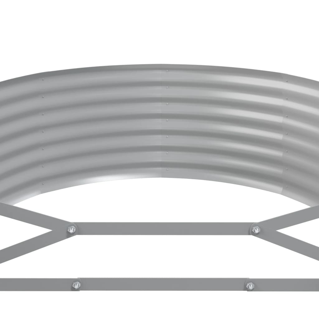 Jardinera Arriate Acero Galvanizado Gris 249x100x36 Cm_4