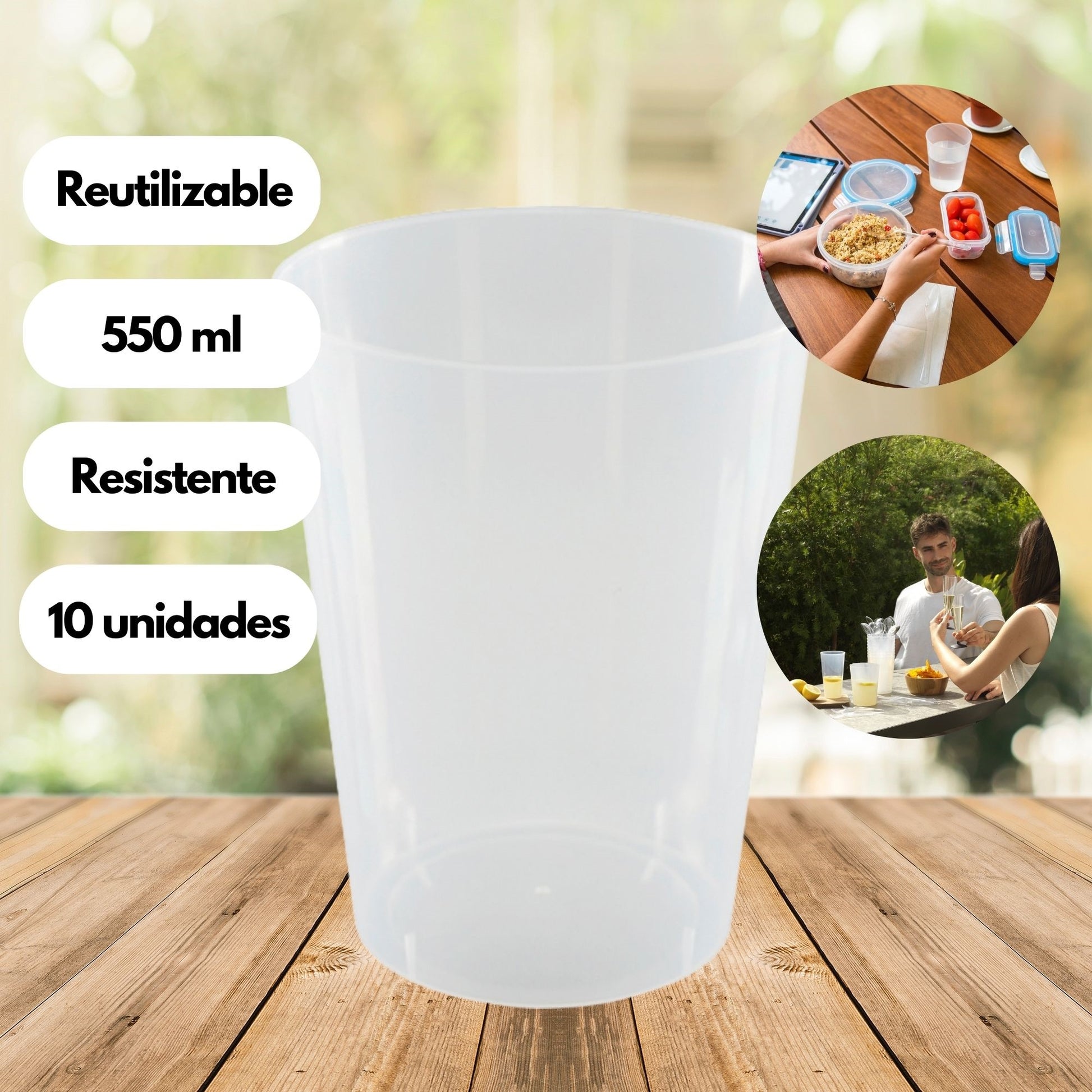 Pack De 30 Vasos Grande Reutilizable 550ml_2