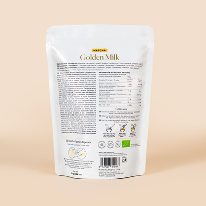 Etiquetado Matcha Golden Milk Matcha &amp; CO 80 g