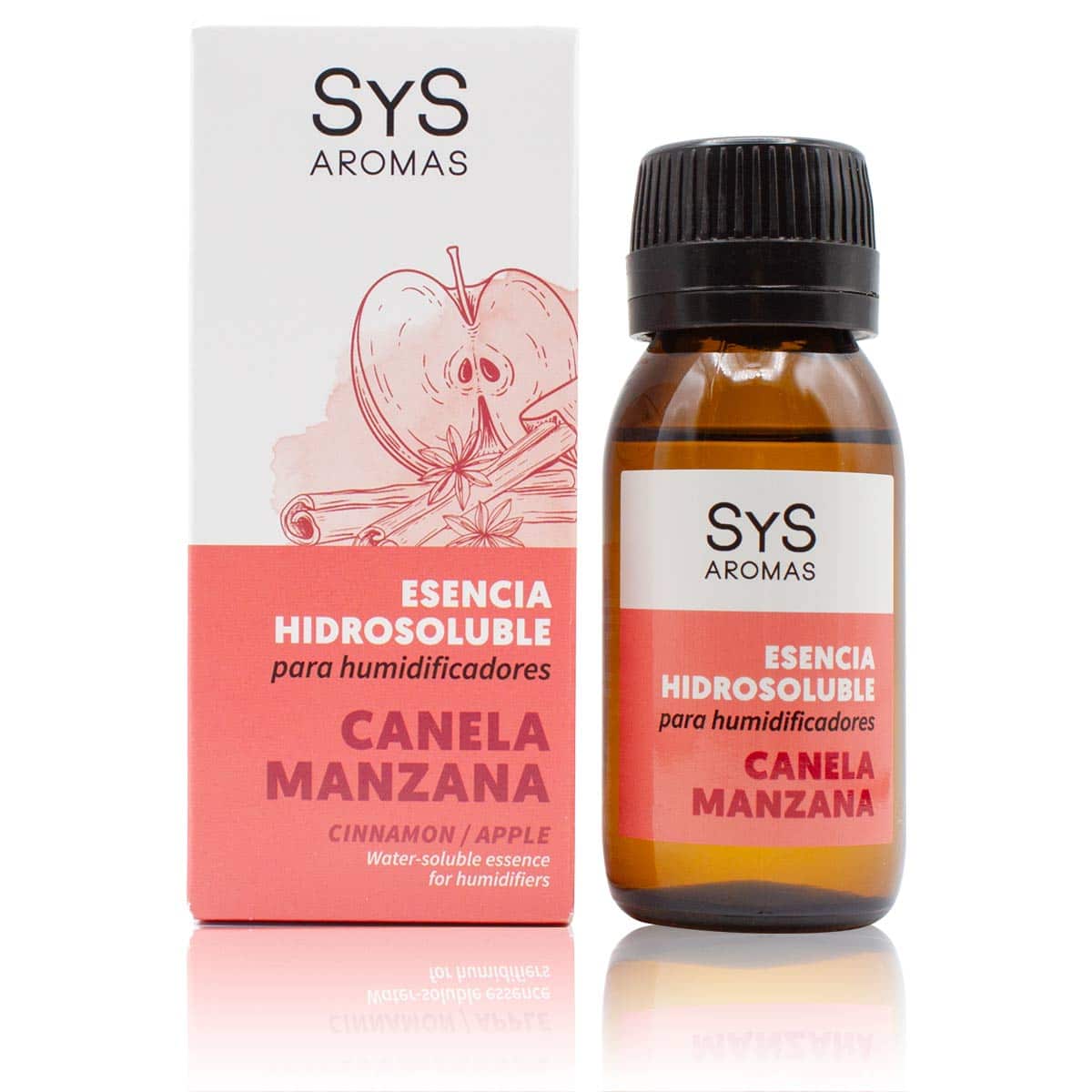 Esencia Hidrosoluble Canela Manzana SYS Aromas 50 ml | Aroma Dulce Especiado | Humidificador Difusor | Fragancia_0