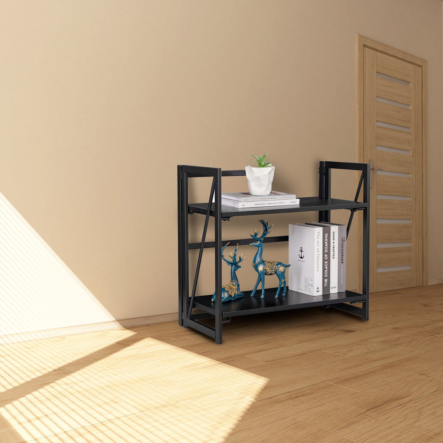 Well Home Estanteria Metalica En Color Negro 60x30x55cm_3