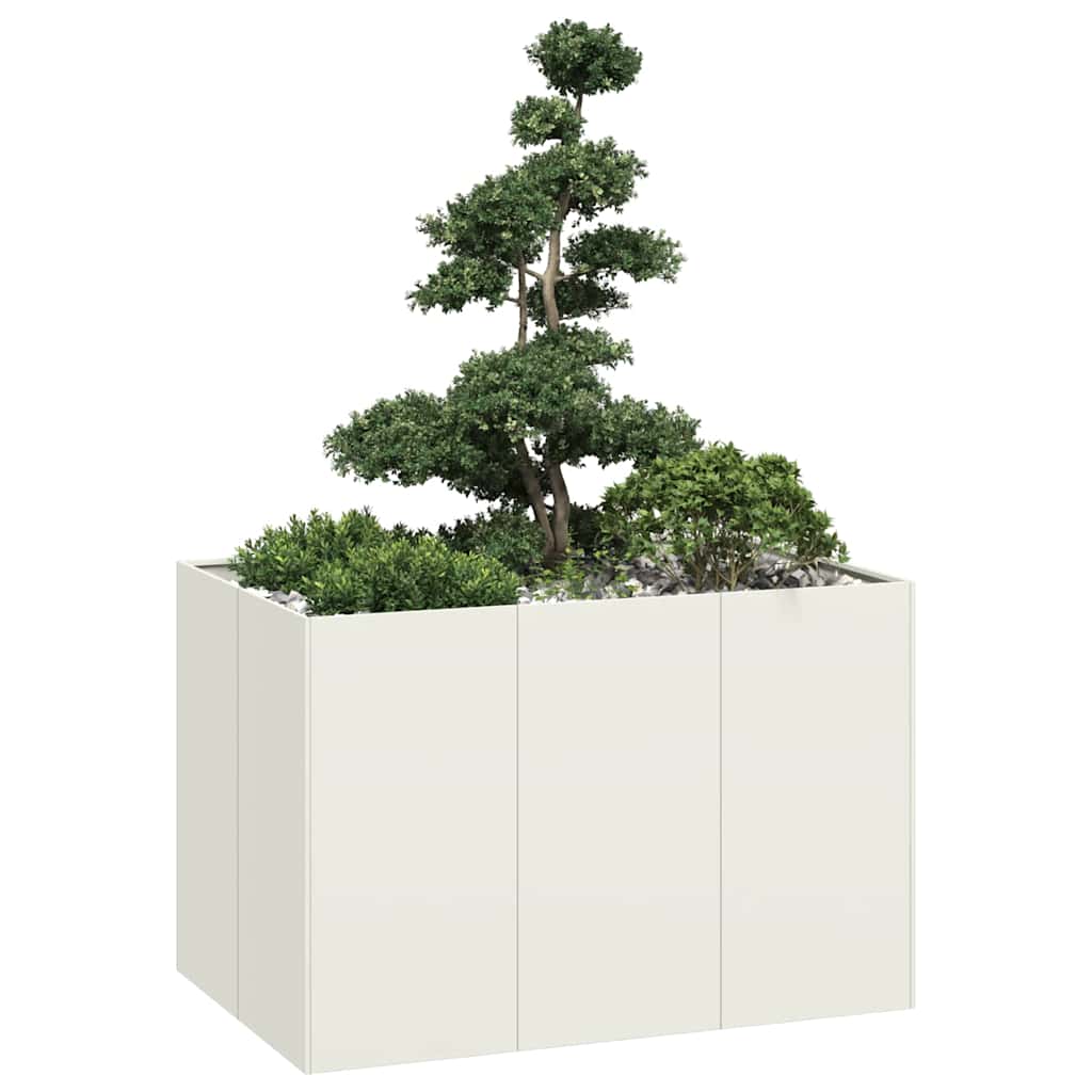 Jardinera Acero Blanco 120x80x80 Cm_1