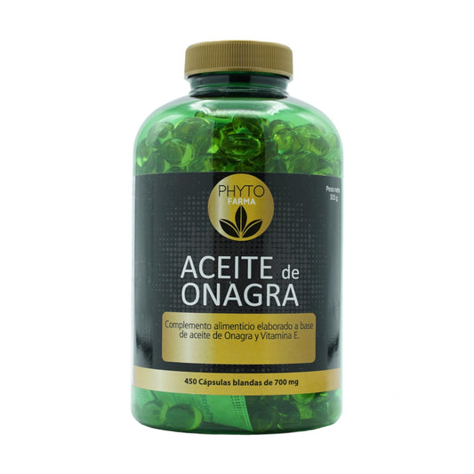 Óleo de onagra PEARLS 450 cápsulas moles de 700 mg PHYTOFARMA