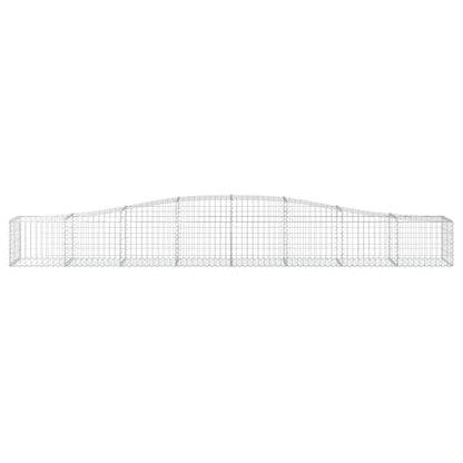 Cestas De Gaviones 2 Uds Forma De Arco Hierro 400x50x40/60 Cm_3