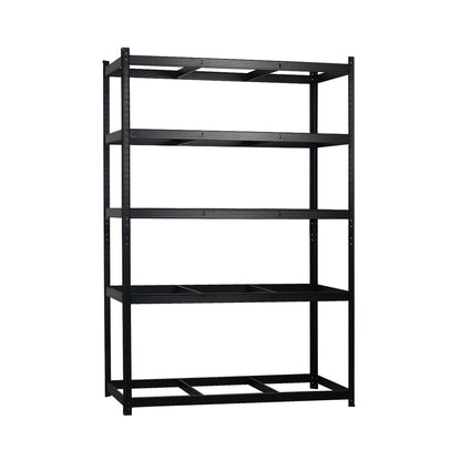 Pack 2 Estanterías Modulares Con 5 Baldas Ajustables 180x120x60cm 1250kg O91_2