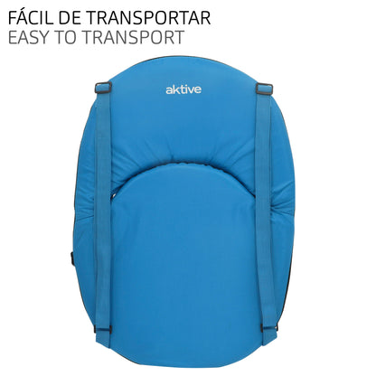 Aktive Pack 2 Asientos Plegables 64x24x5,5 Cm Azul Con Respaldo Ajustable_5