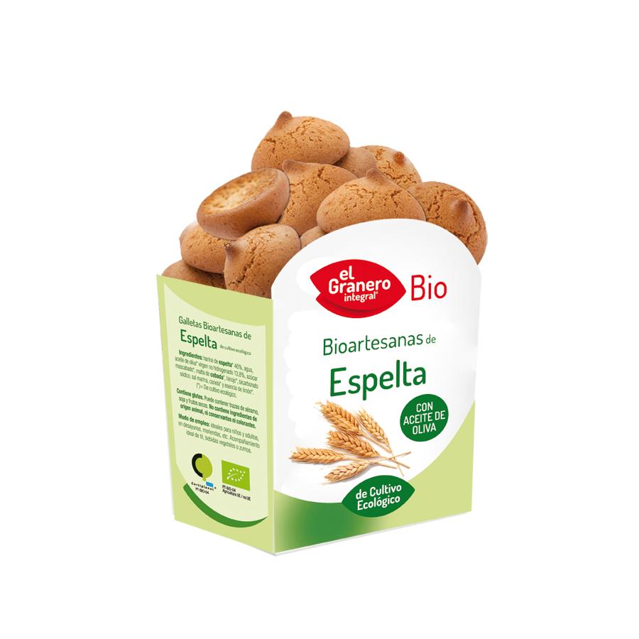Bolachas artesanais de trigo espelta biológico El Granero 220 g