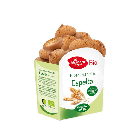 Bolachas artesanais de trigo espelta biológico El Granero 220 g