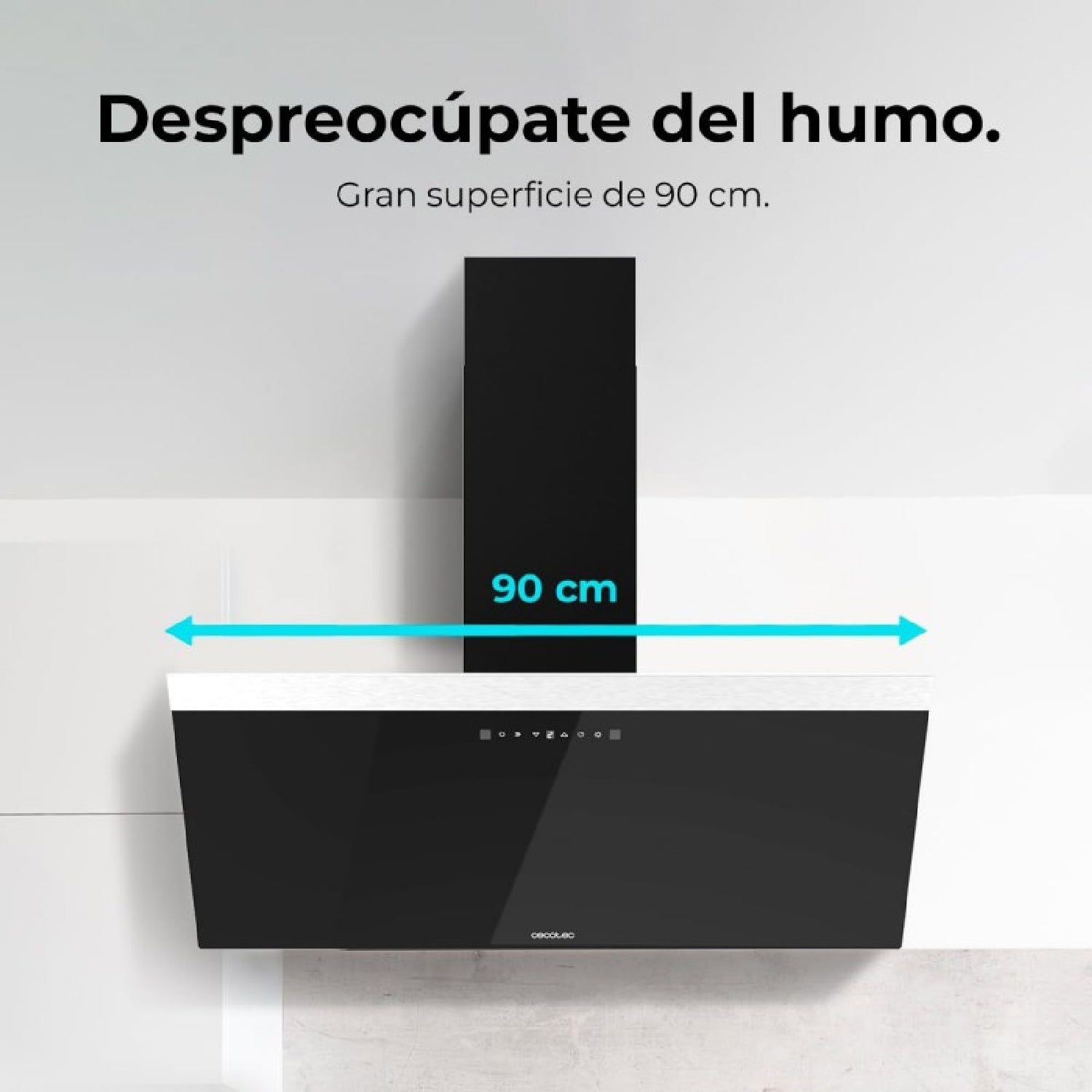 Campanas Decorativas Bolero Flux Dt 606500 Glass Black A Cecotec_1