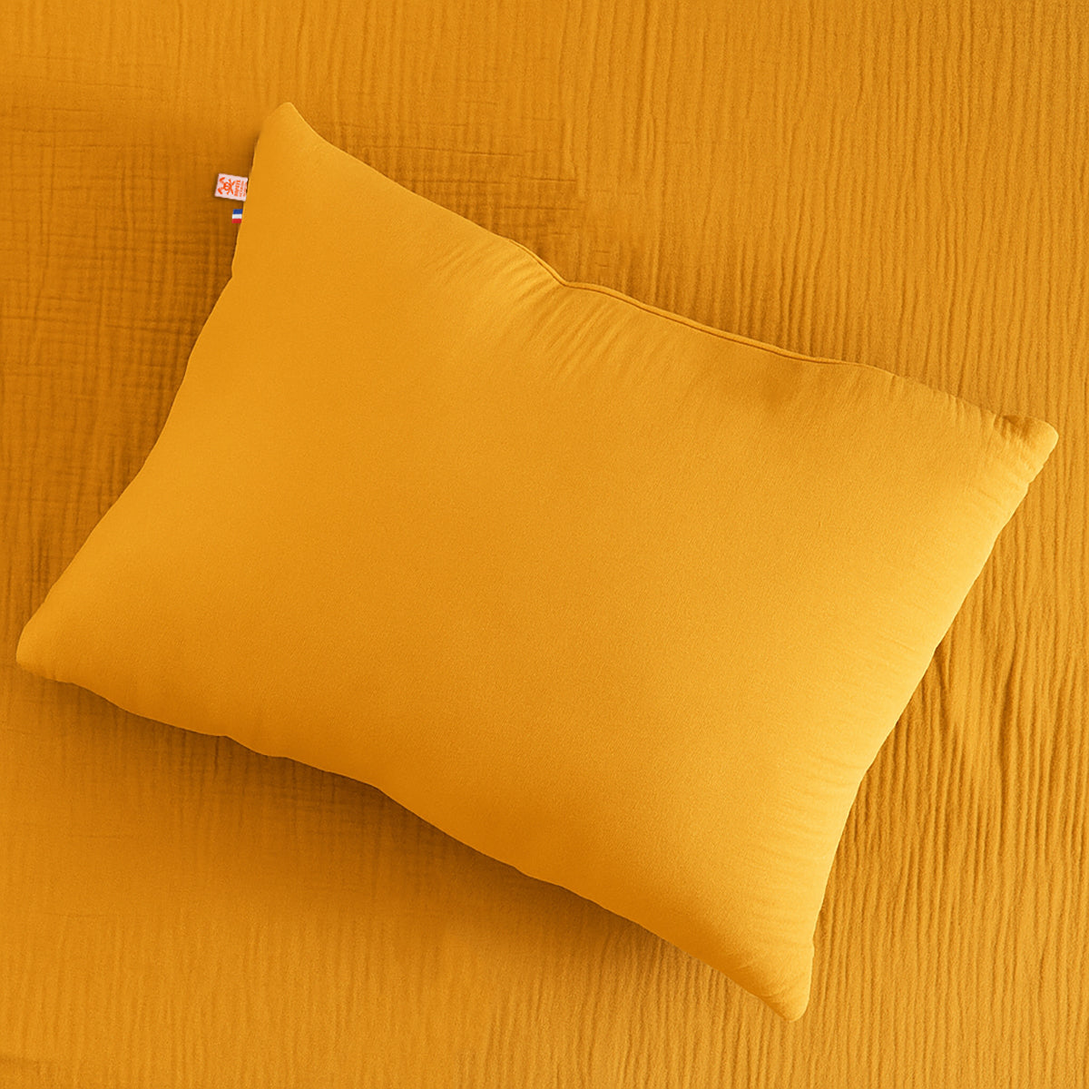 Cojín Rectangular De Algodón Orgánico Miel_4