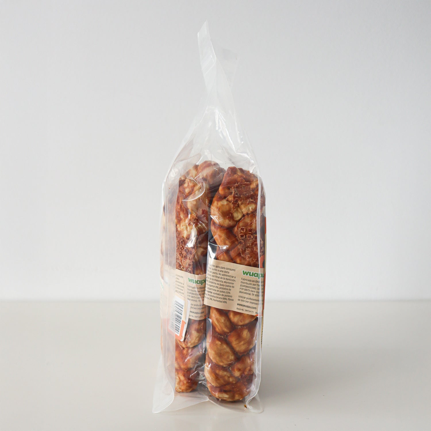 8u Snacks Colágeno Para Perro Grande, De Gelatina De Buey Y Pollo, Bolsa De 8u Trenzas L (150gr/u Aprox)_3