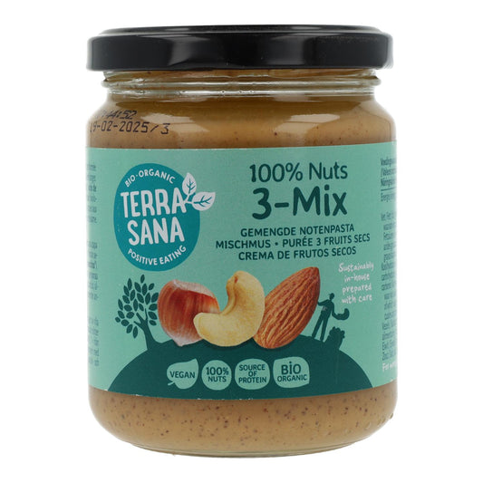 Creme de Nozes 3-Mix (sem amendoins) Terrasana 250g
