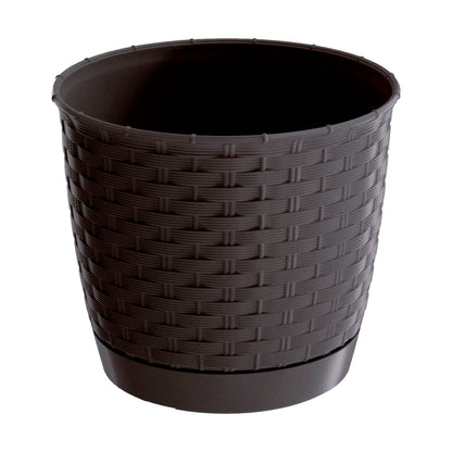 Maceta Ratolla Round 2l., Dimensiones (mm) 165x165x142, Color Ocre Oscuro