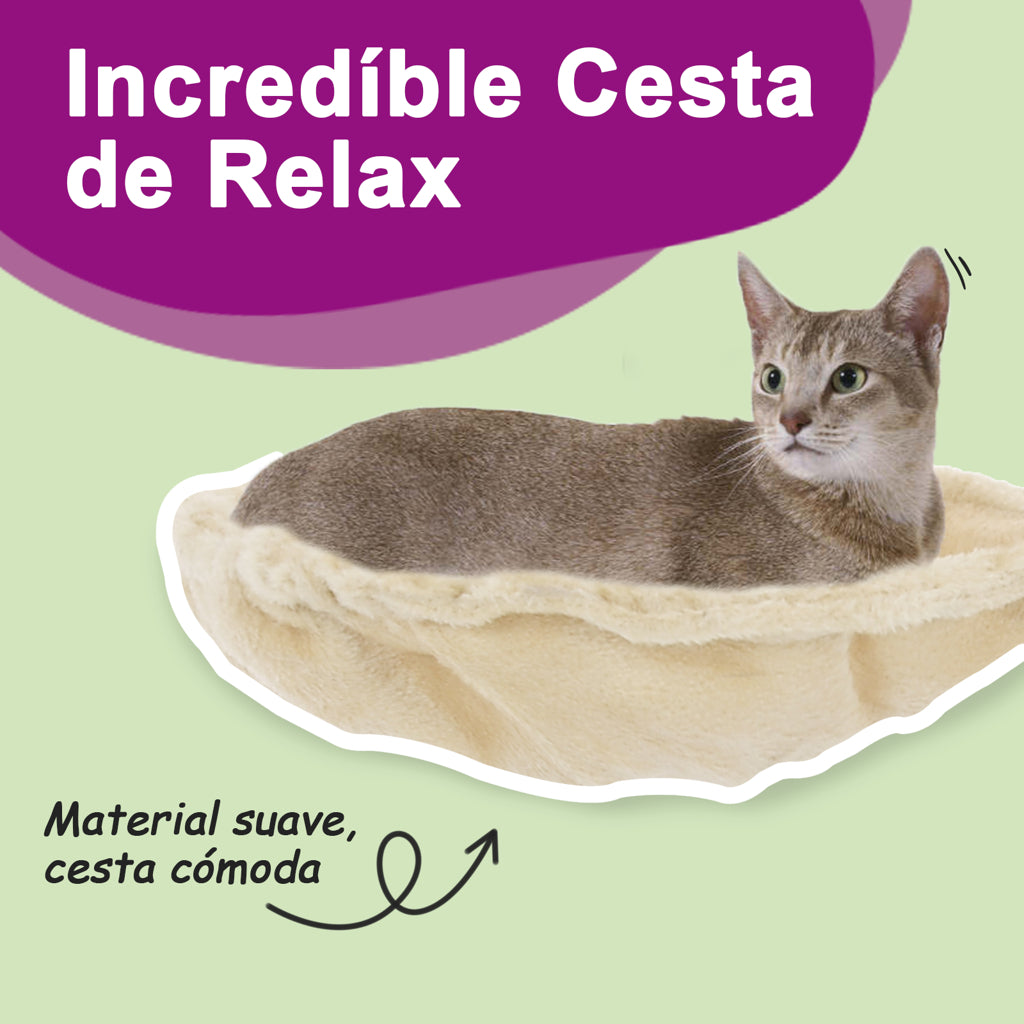 Vidaxl Rascador Para Gatos Con Postes De Sisal Crema 105 Cm_3