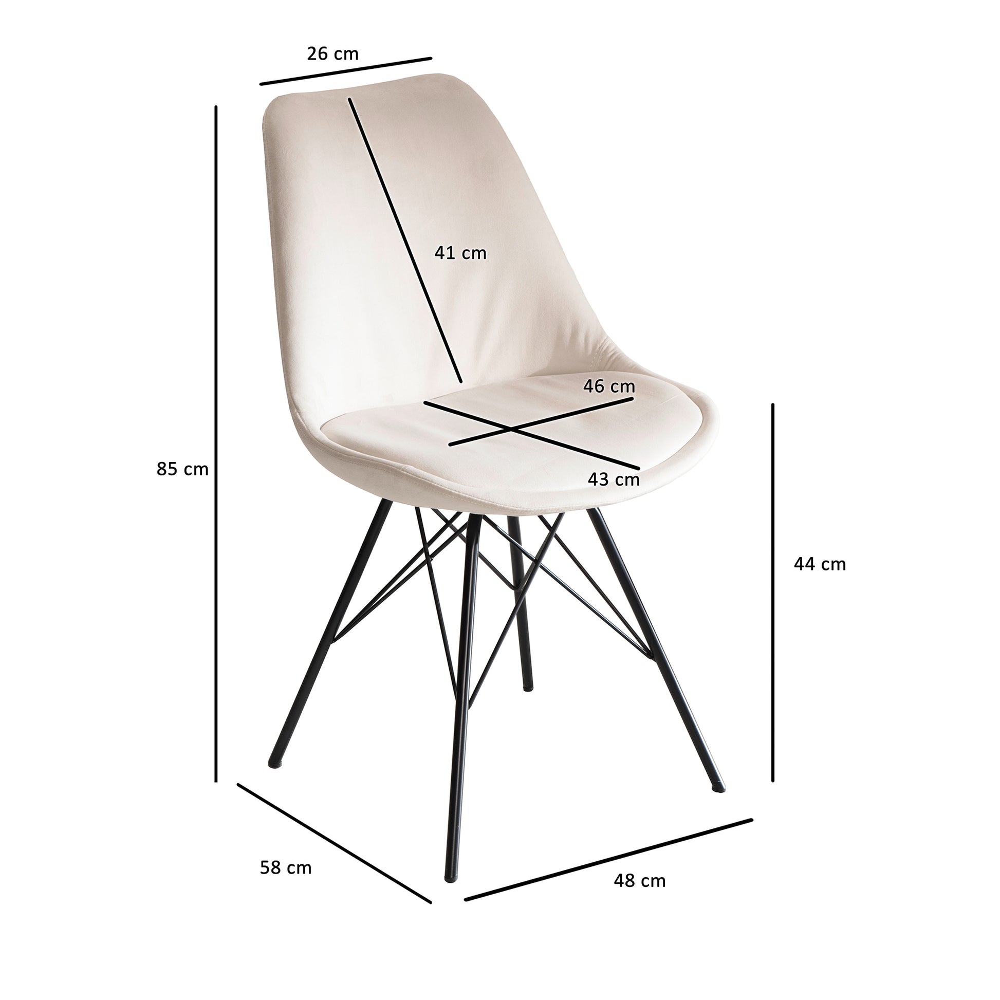 Silla De Comedor Ergonómica Y Resistente, Modelo Wl6.991_3