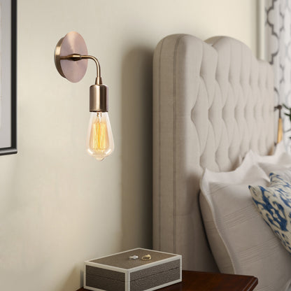 Aplique De Pared, Metal , Vintage, 12x12x20, Casquillo E 27 Max 40 W