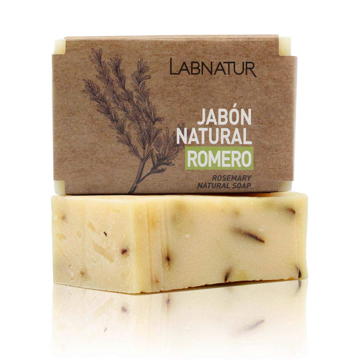 Jabón Natural Romero Labnatur 100 g | Tonifica y Purifica | Piel Mixta o Grasa | Vegano_0