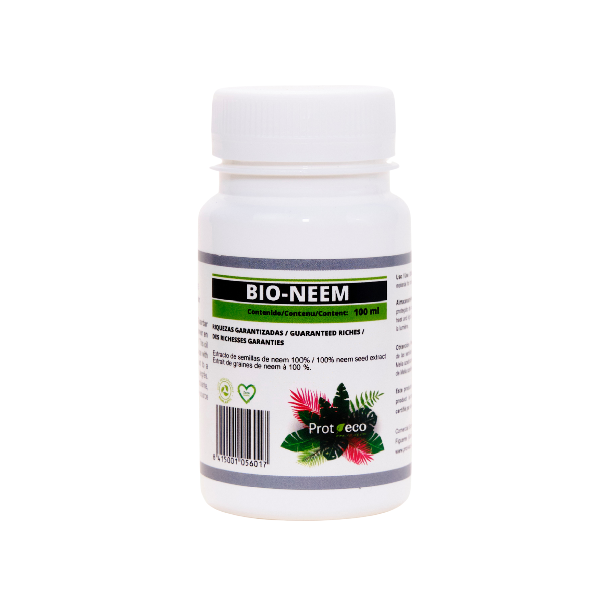 Aceite de neem ecológico para plantas Bio Neem Prot-Eco (100 ml)+pipeta dosificadora 5ml gratis_0