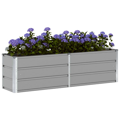 Jardinera Gris Claro 160 X 40 X 45 Cm Acero_2