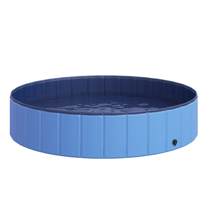 Pawhut Piscina Plegable Para Perros Bañera De Pvc Interior Y Exterior Ø140x30cm_1