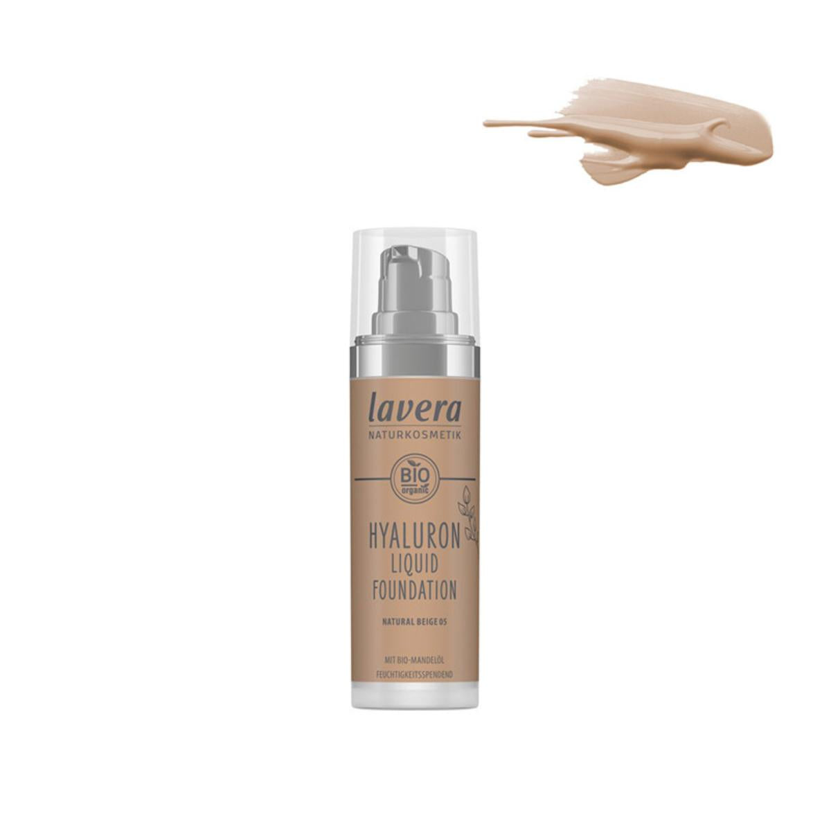 Maquilhagem Hialurónico Fluido - 05 Bege Natural, Lavera 30 ml