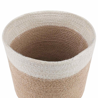 Set De Macetas De Planta 2 Uds. Natural Y Blanco Ø 21 X 21 Cm_3