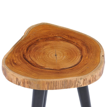 Mesa De Centro De Madera Maciza De Teca 40x45 Cm_1