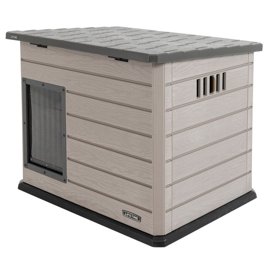 Caseta Para Perro Ultrarresistente Gris Lifetime_0