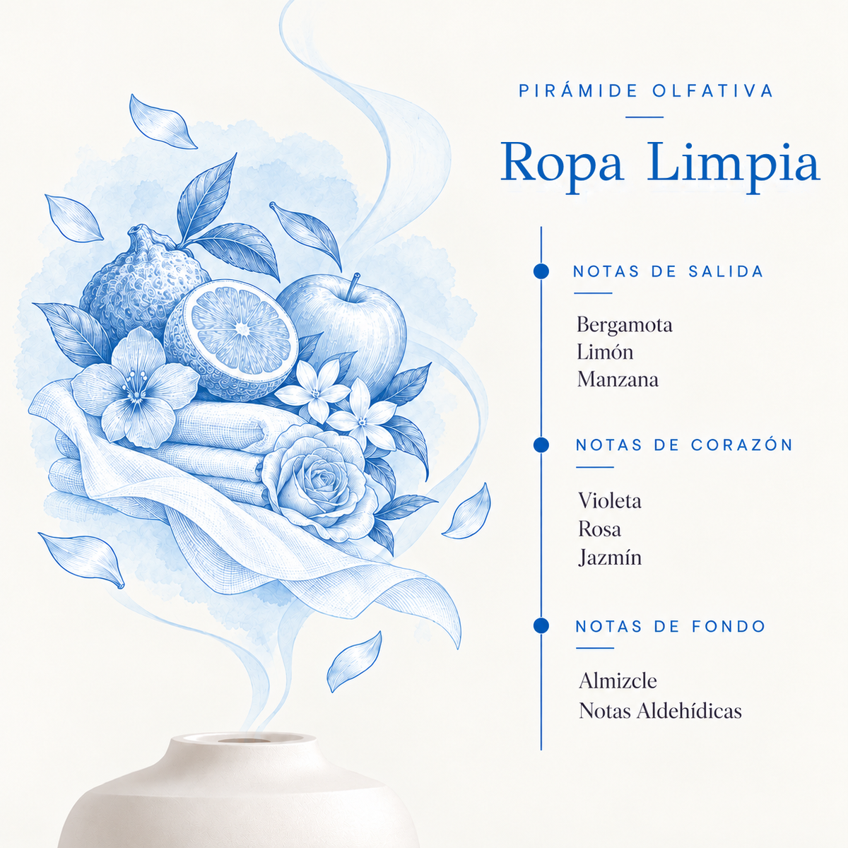 Esencia Hidrosoluble Ropa Limpia SYS Aromas 50 ml | Aroma Fresco y Limpio | Para Humidificadores y Difusores_1