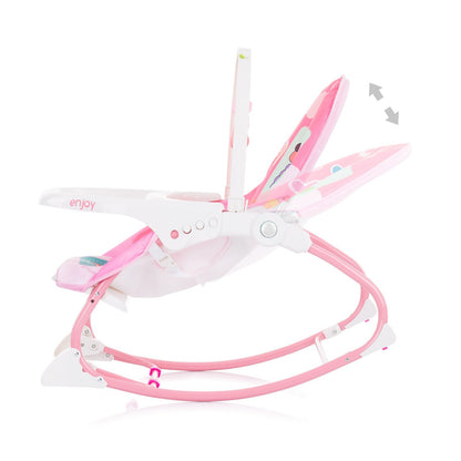 Hamaca Infantil Con Sonidos Y Vibración Enjoy Pink_3
