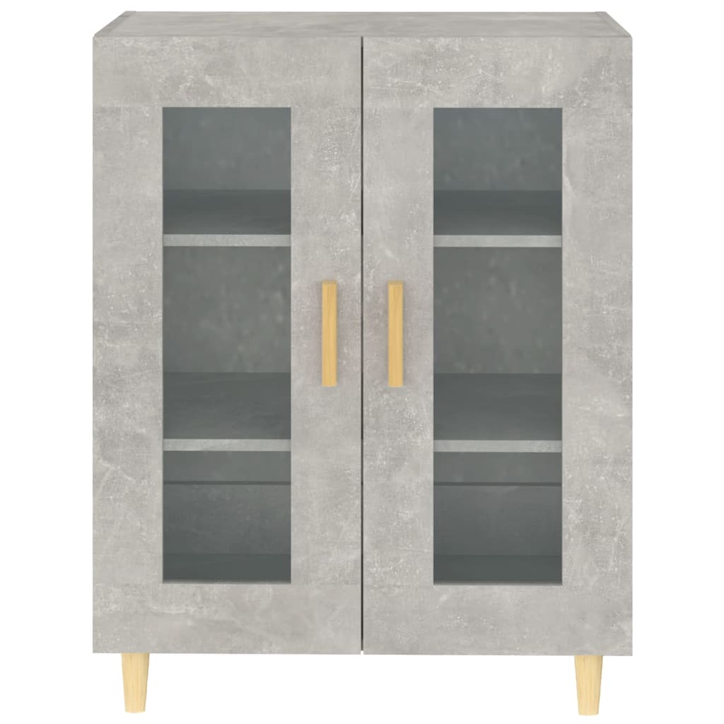 Aparador De Madera De Ingeniería Gris Hormigón 69,5x34x90 Cm / Vetonek_3