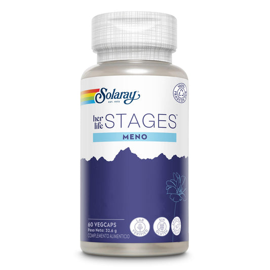 Meno Stages, Solaray, 60 cápsulas vegetais
