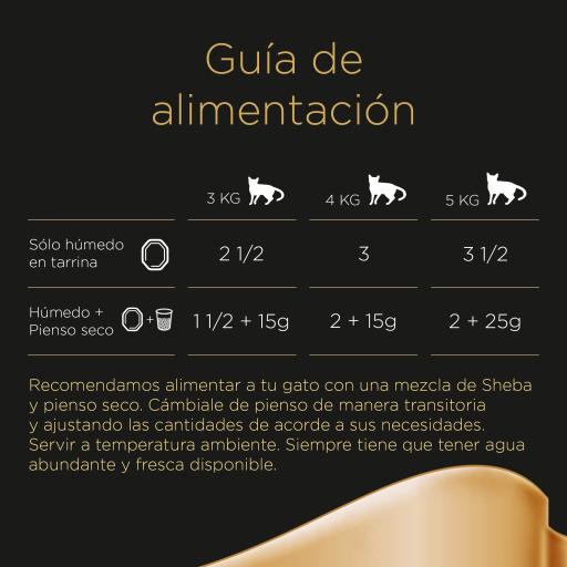 Sheba Delices du Jour Aves 6x50 g Ração húmida para gato com molho