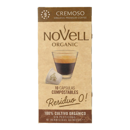 Cápsulas de café cremoso compostáveis ​​para Nespresso 10 unidades