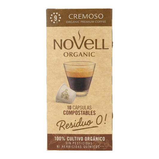 Cápsulas de café cremoso compostáveis ​​para Nespresso 10 unidades