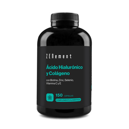 Ácido Hialurónico e Colagénio, Zenement, 150 cápsulas