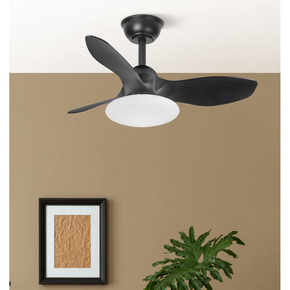 Ventilador Dc Paramo 36w 2880lm Negro 3 Aspas 82d 3000k,4500k,6000k,remoto+tempor+memoria_1