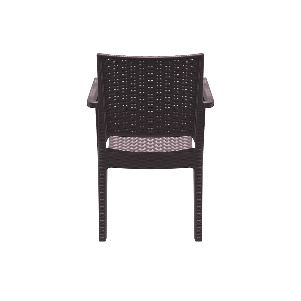 Siesta Exclusive Pack De 2 Sillas Para Exterior Ibiza Ratán Marrón_4