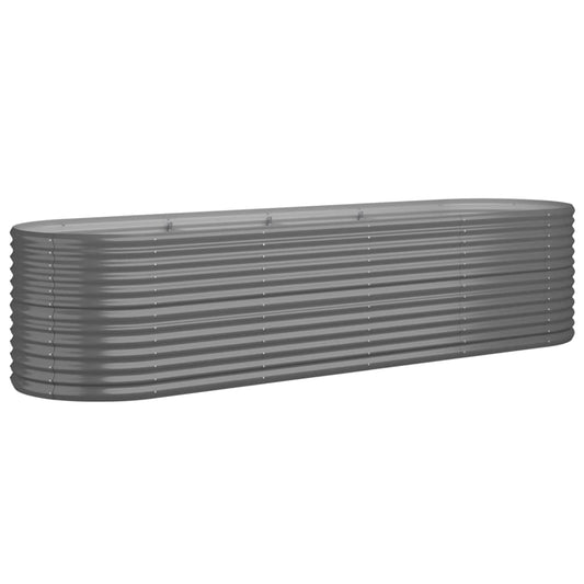 Jardinera Arriate Acero Galvanizado Gris 296x80x68 Cm_0